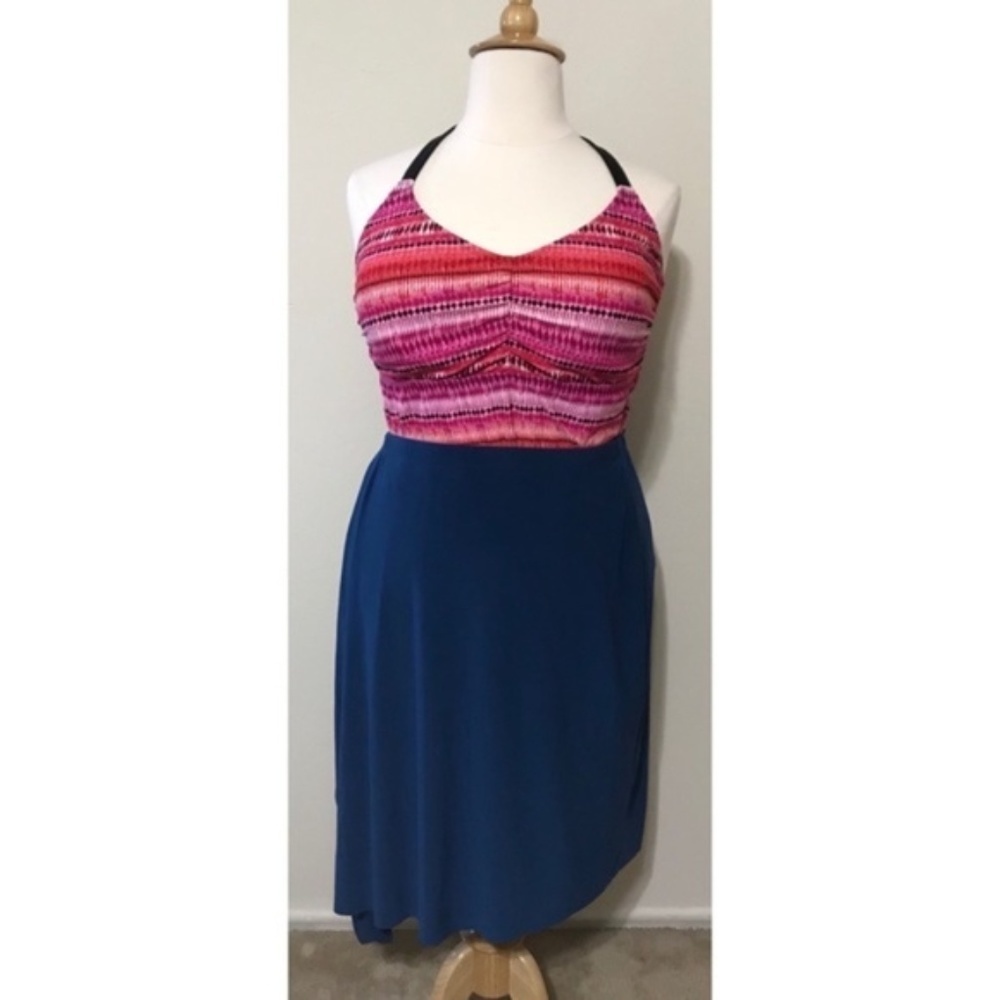 Randolph Duke 1X Blue Swim Coverup